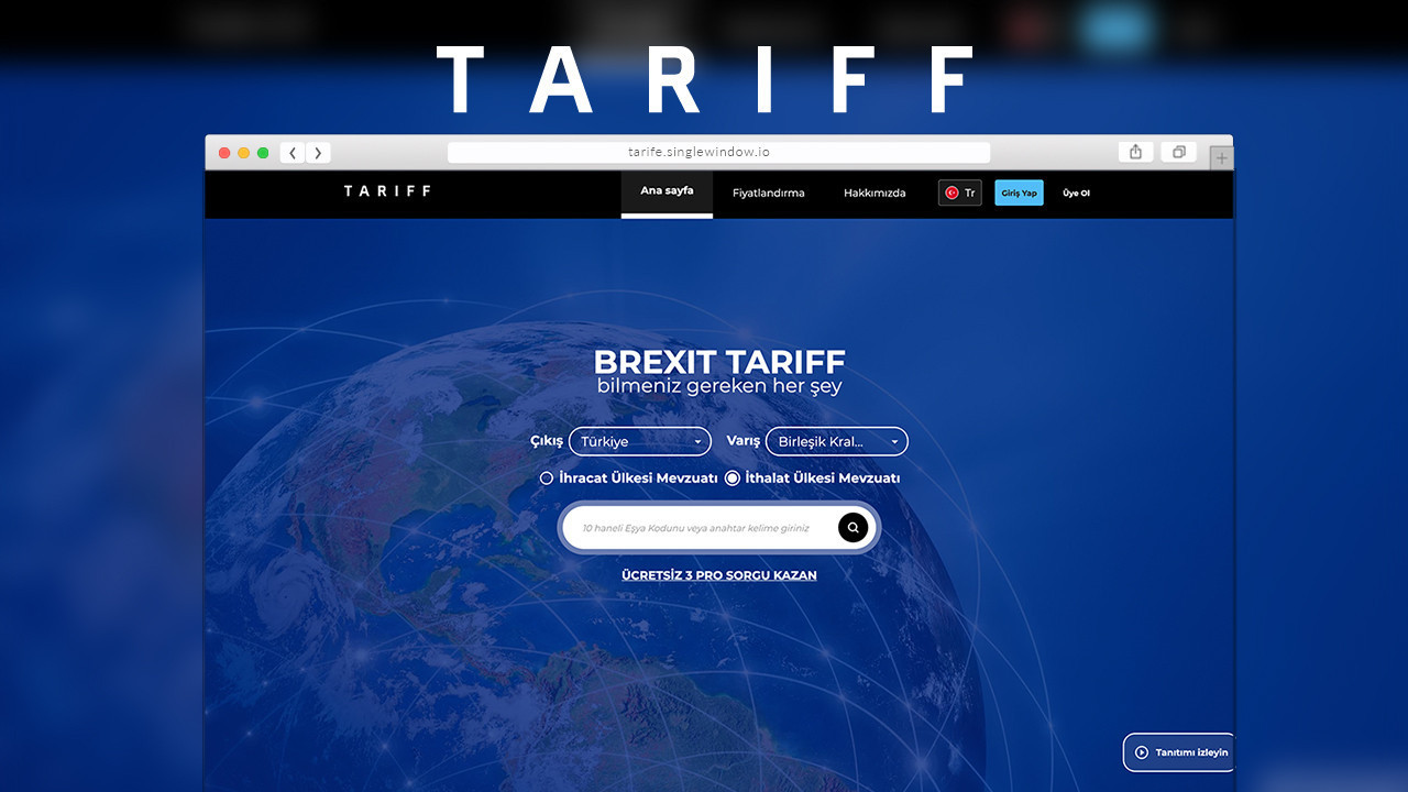 BREXIT’i TARIFF’e bırakın ticaretinize kesintisiz devam edin