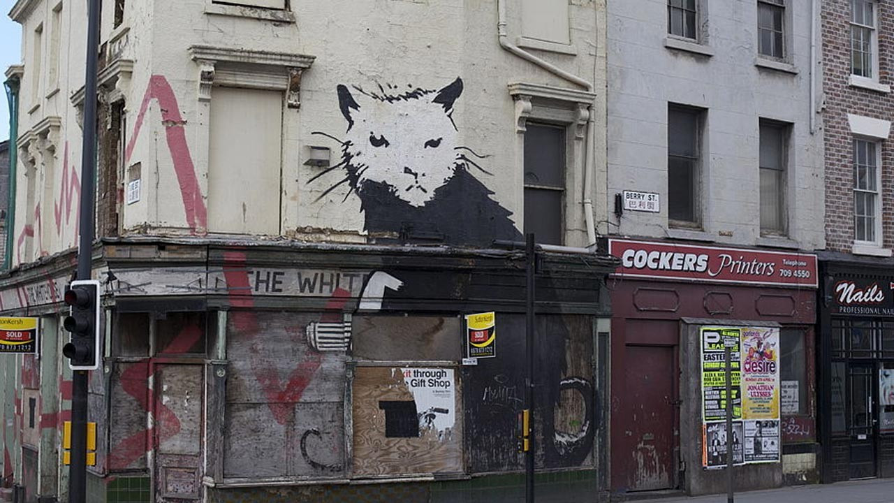 Banksy'nin 'Beyaz Saray Sıçanı' 380 bin Euro'ya satıldı