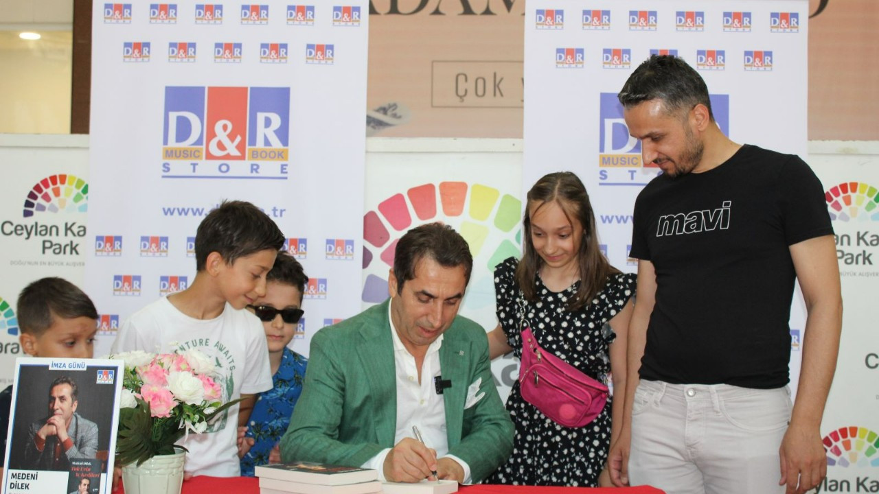 Diyarbakırlı iş insanı Medeni Dilek’in imza günü