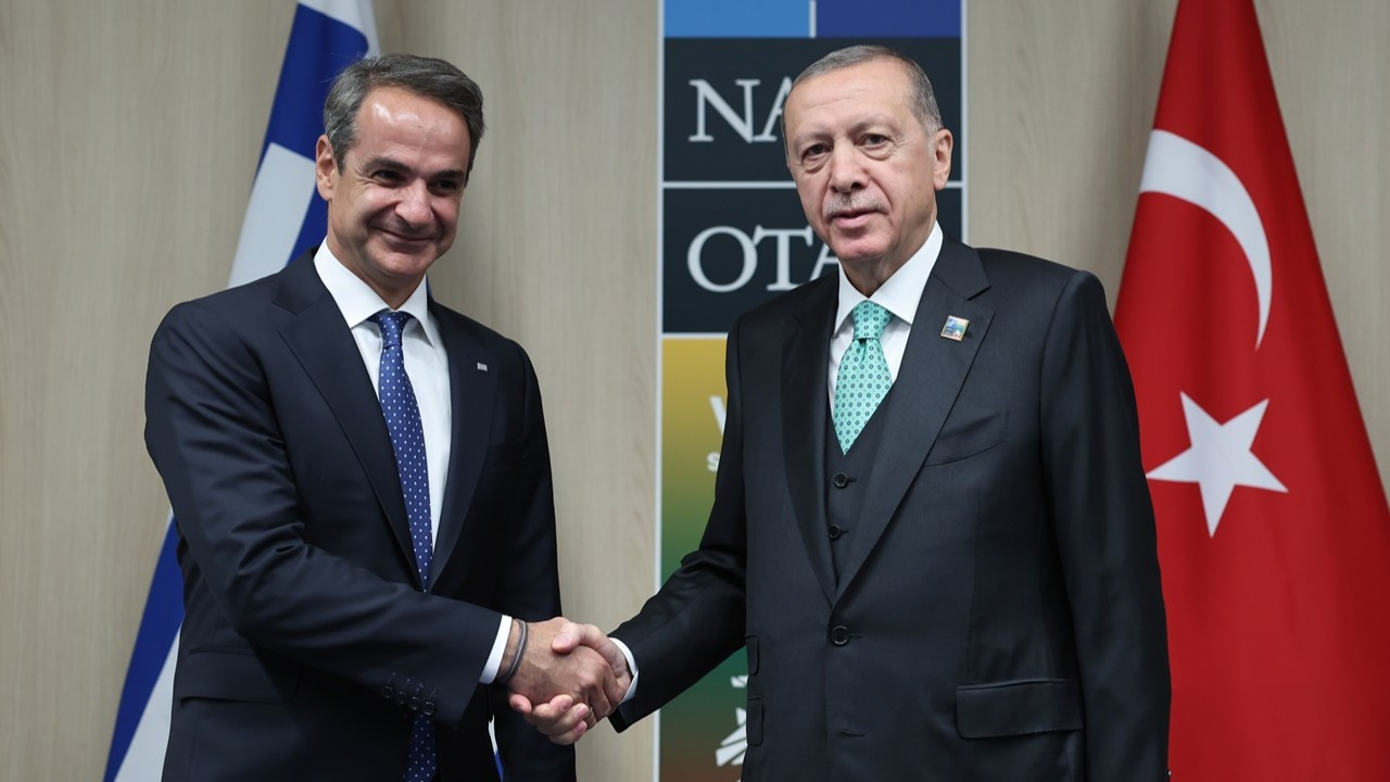 Cumhurbaşkan Erdoğan Miçotakis ile görüştü