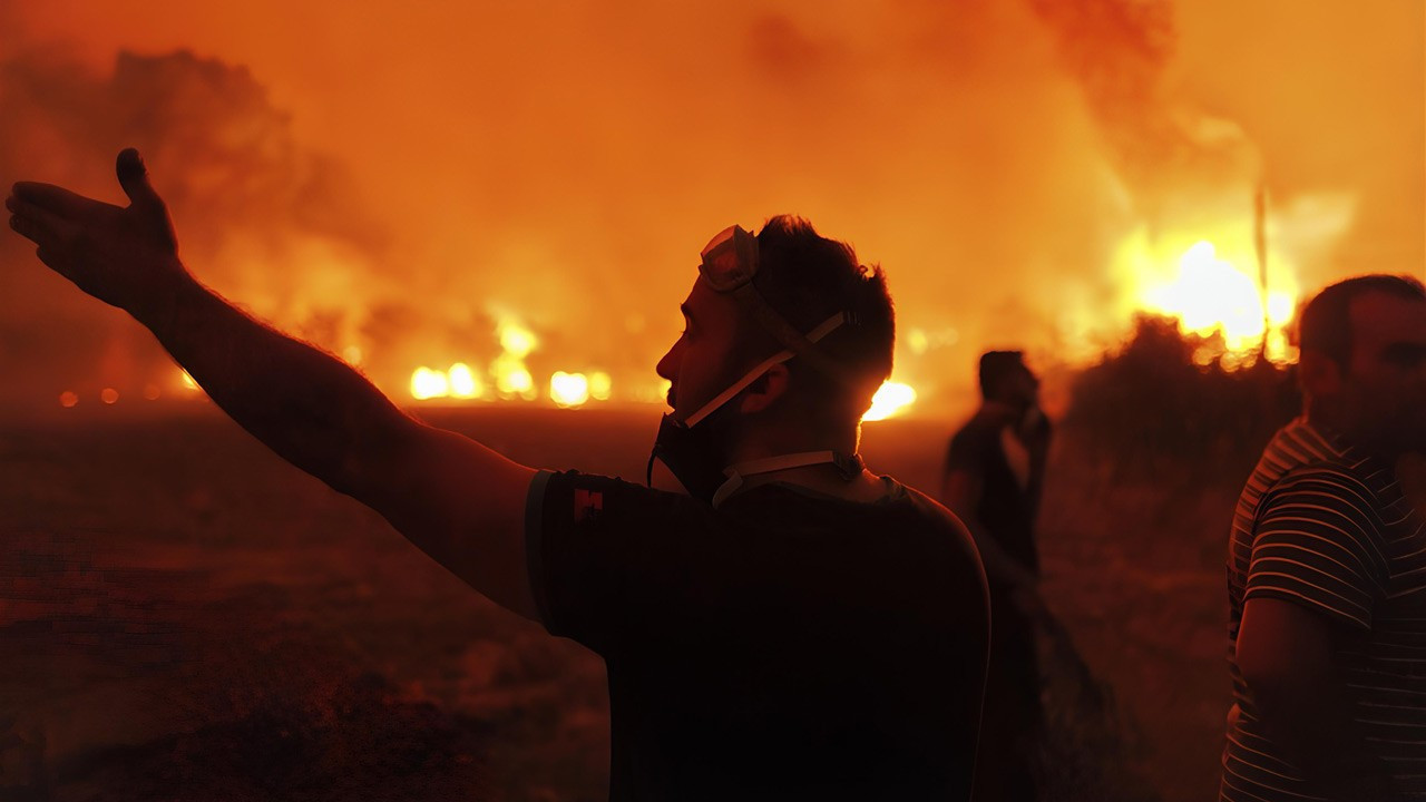 Yunanistan'daki yangınlarda kundaklama şüphesi