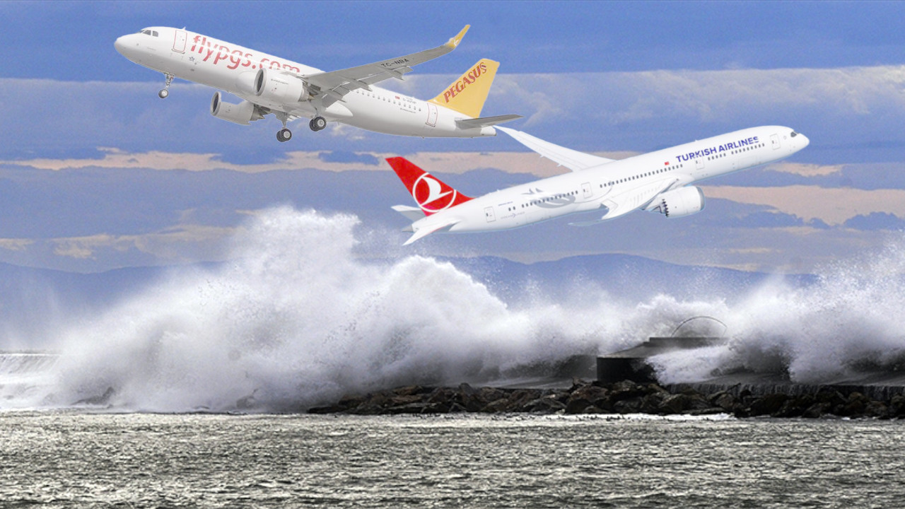Son dakika... THY ve Pegasus'tan peş peşe 'hava durumu' iptalleri
