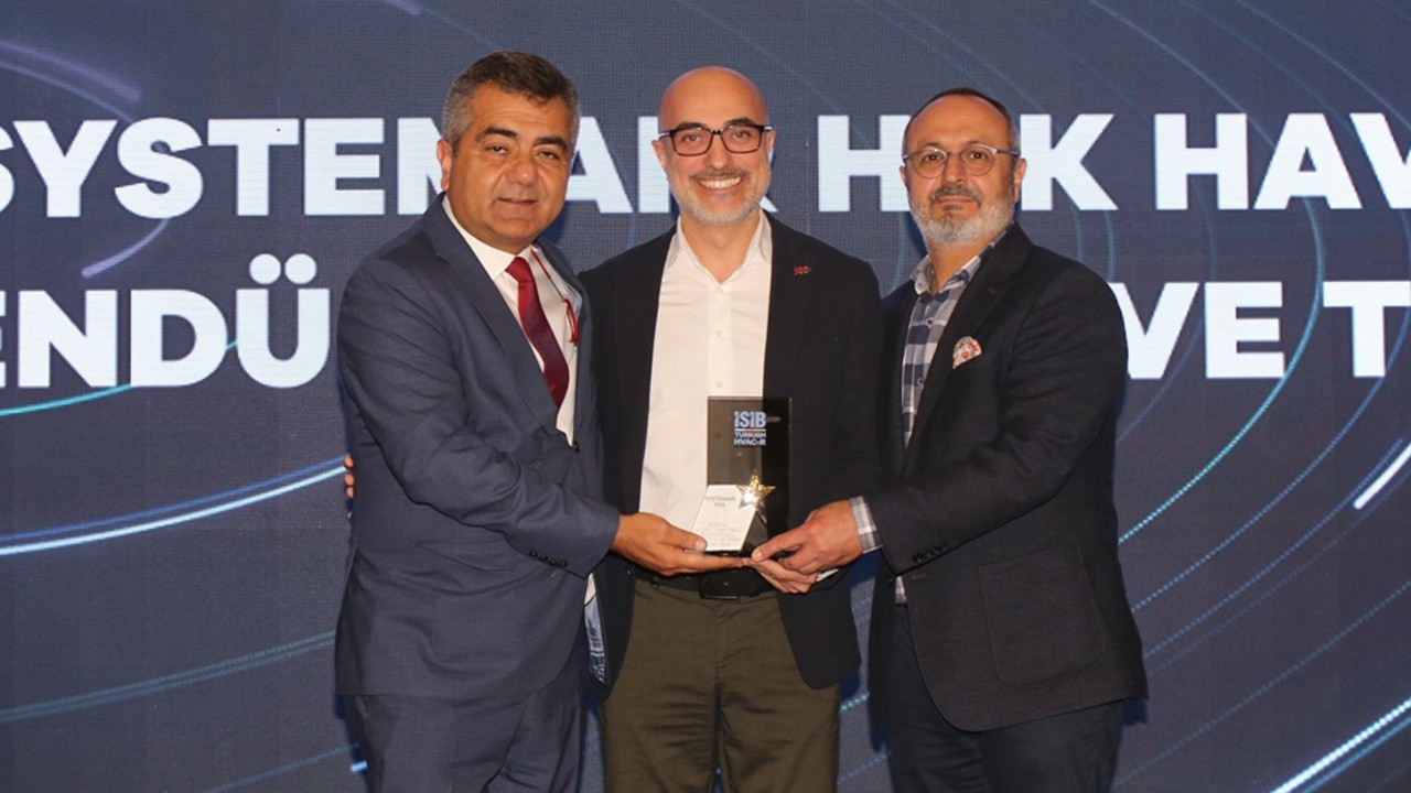 Systemair, klima dalında en çok ihracat yapan ikinci firma ödülünü aldı