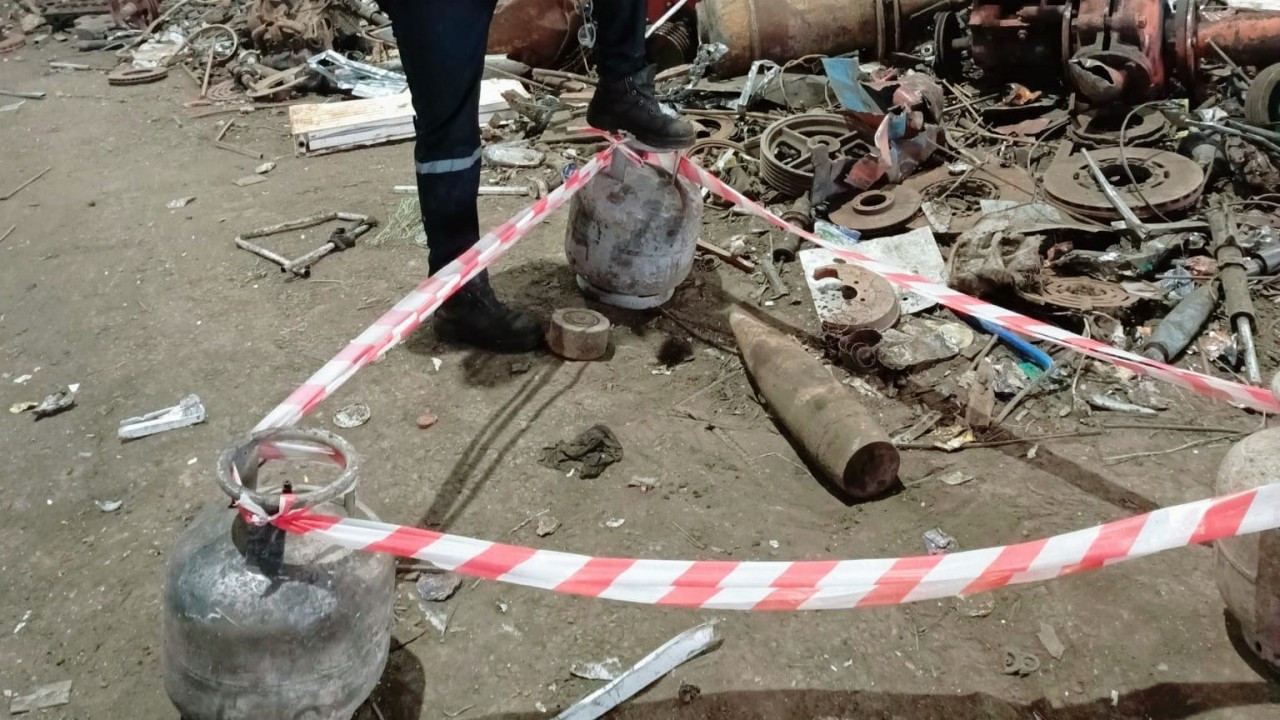 Hurdalıkta bulundu: 1. Dünya Savaşı’ndan kalma top mermisi imha edildi