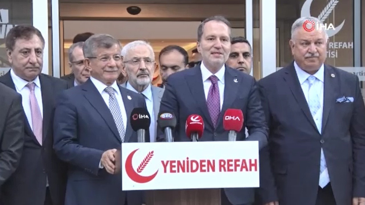 Fatih Erbakan,  Ahmet Davutoğlu ile görüştü