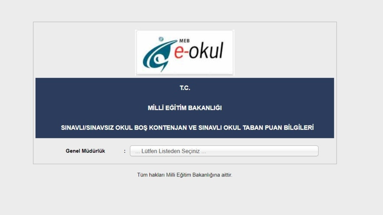LGS lise taban puanları 2024: E-okul yüzdelik dilimler, başarı sıralamaları, kontenjan sayısı nedir?