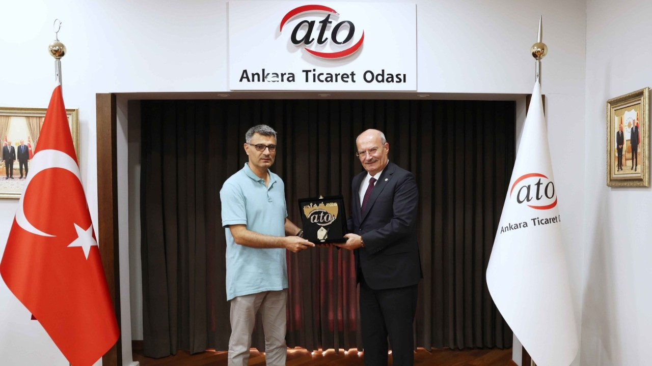 Olimpiyat fenomeni Dikeç, ATO Başkanı Baran’ı ziyaret etti