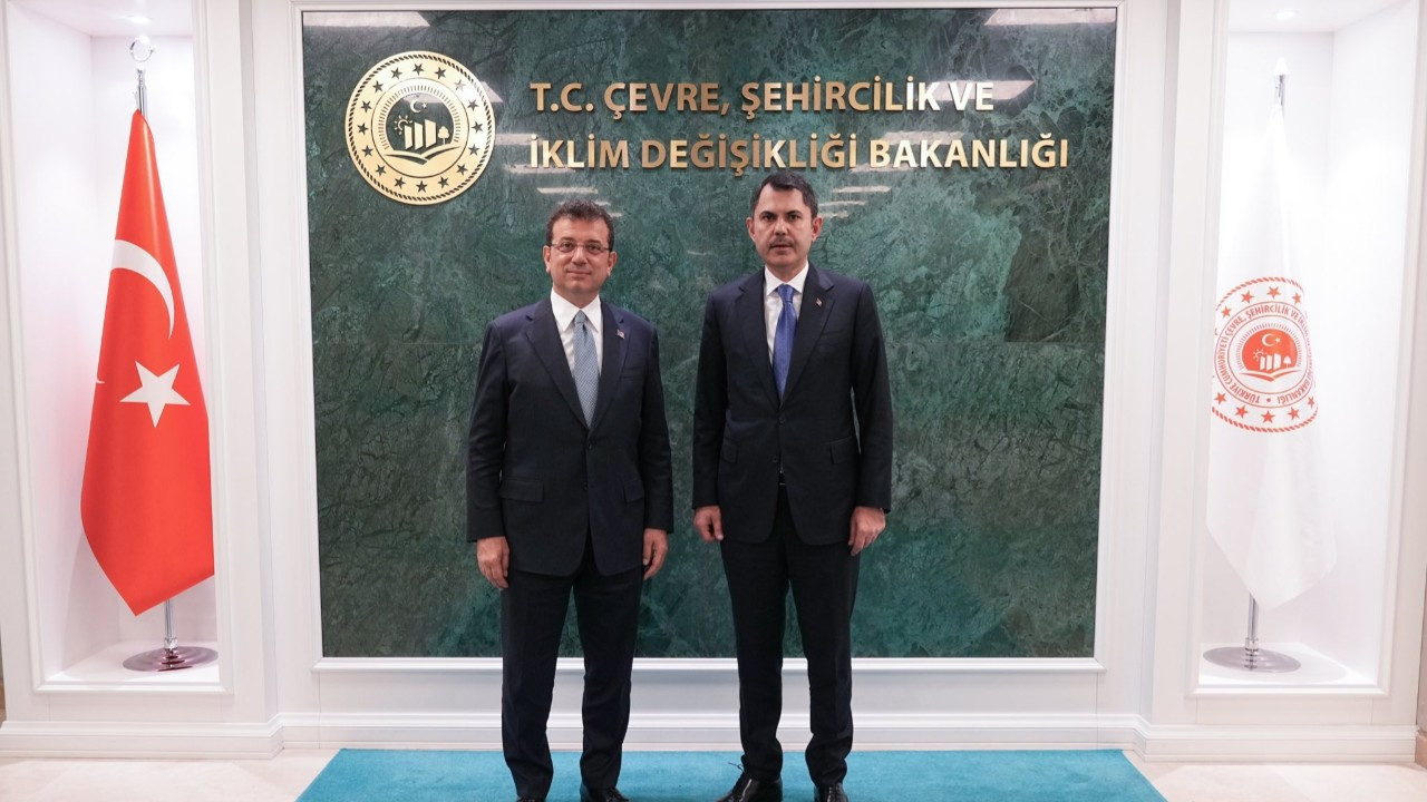 Bakan Kurum ile İmamoğlu arasında 1,5 saatlik görüşme