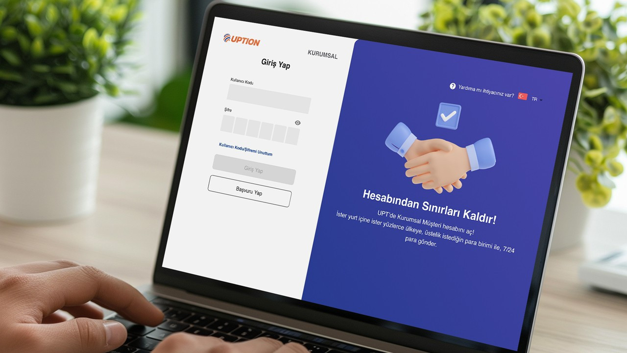 Şirketler UPT internet şubesinden yurt dışına para transferi yapabilecek!