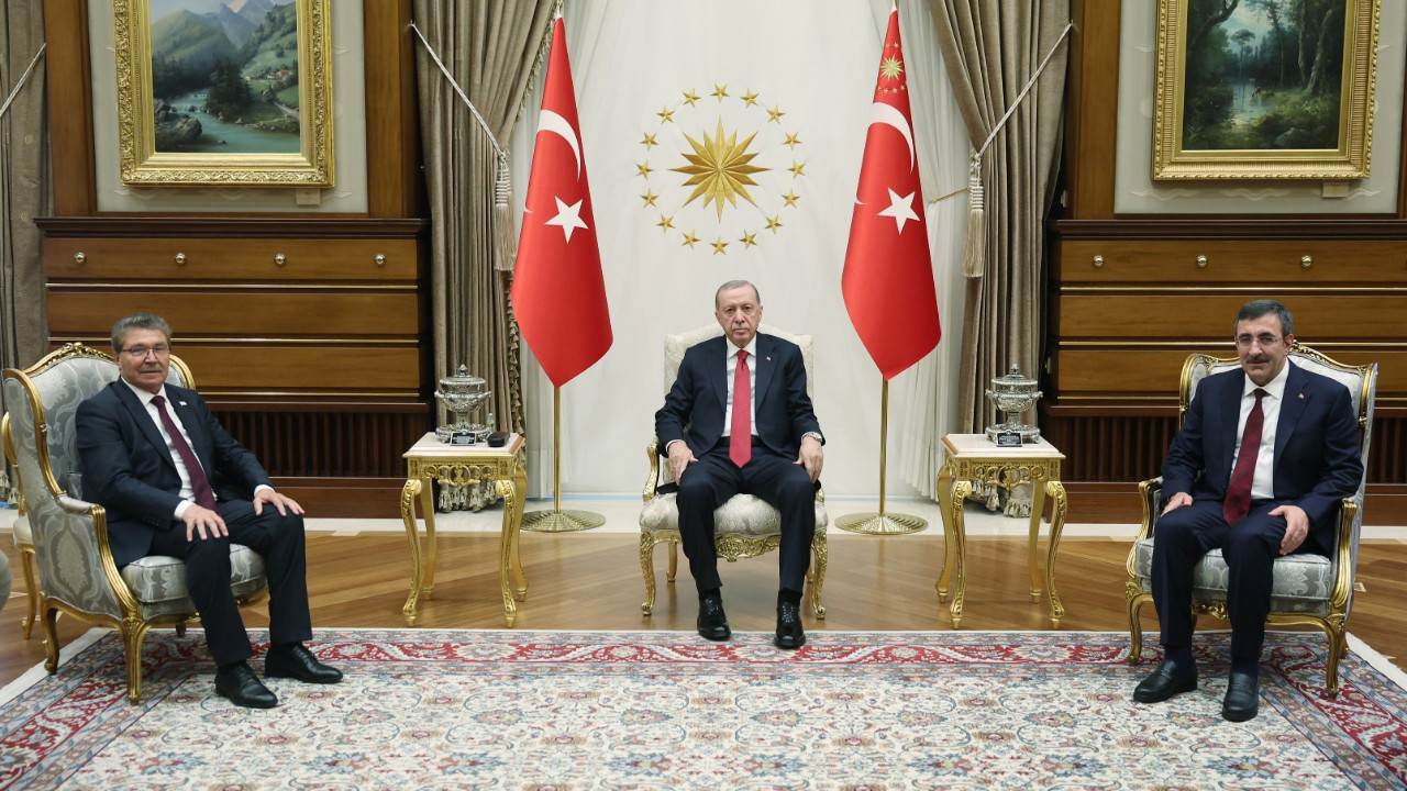 Cumhurbaşkanı Erdoğan, Ünal Üstel ile görüştü