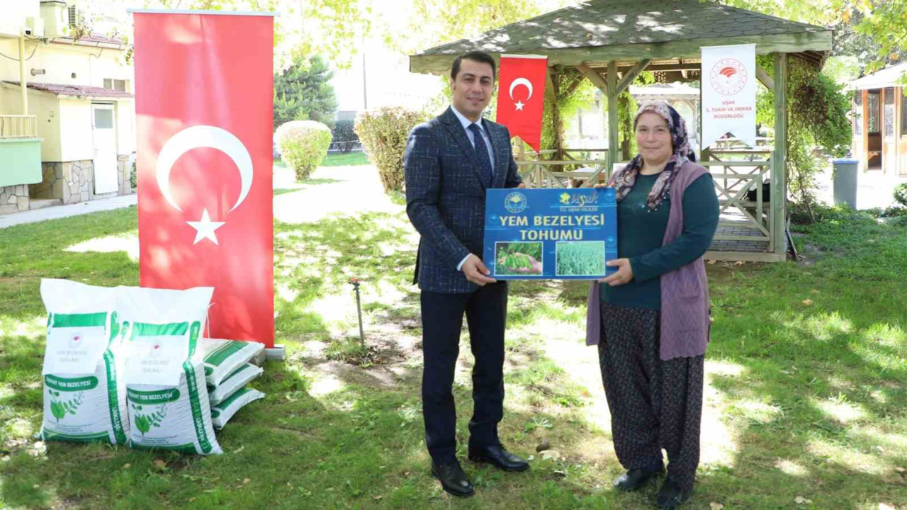 Üreticilere 24 ton yem bezelyesi dağıtıldı