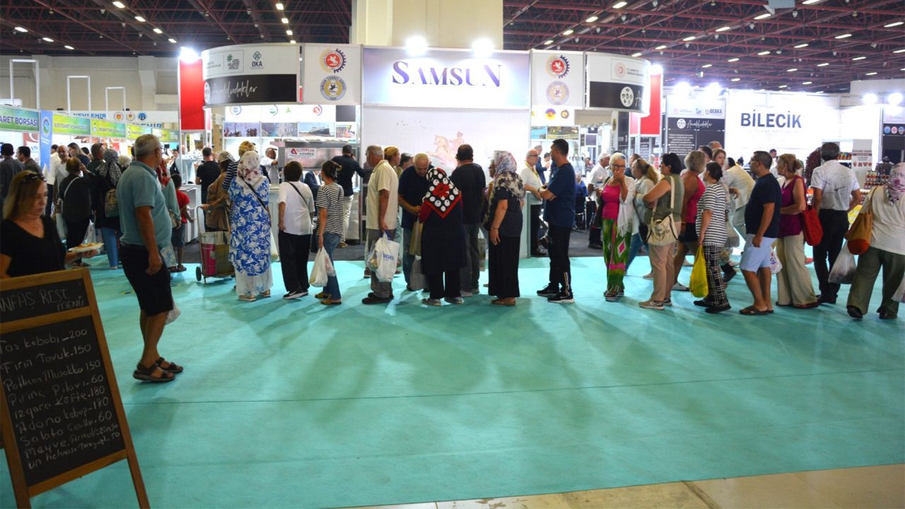 YÖREX Fuarı’nda Samsun standına büyük ilgi