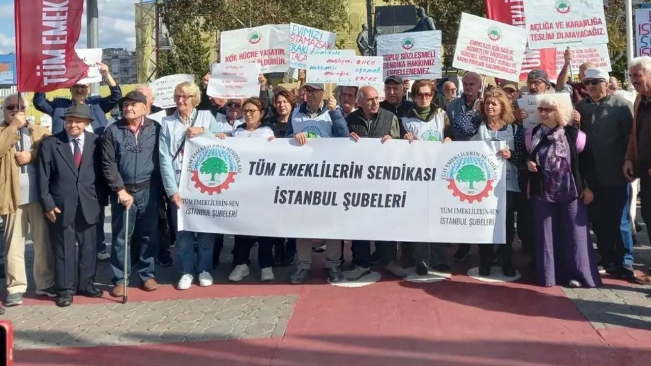 Emekliler meydanlara indi: Seyyanen zam ve yasa çağrısı yaptılar
