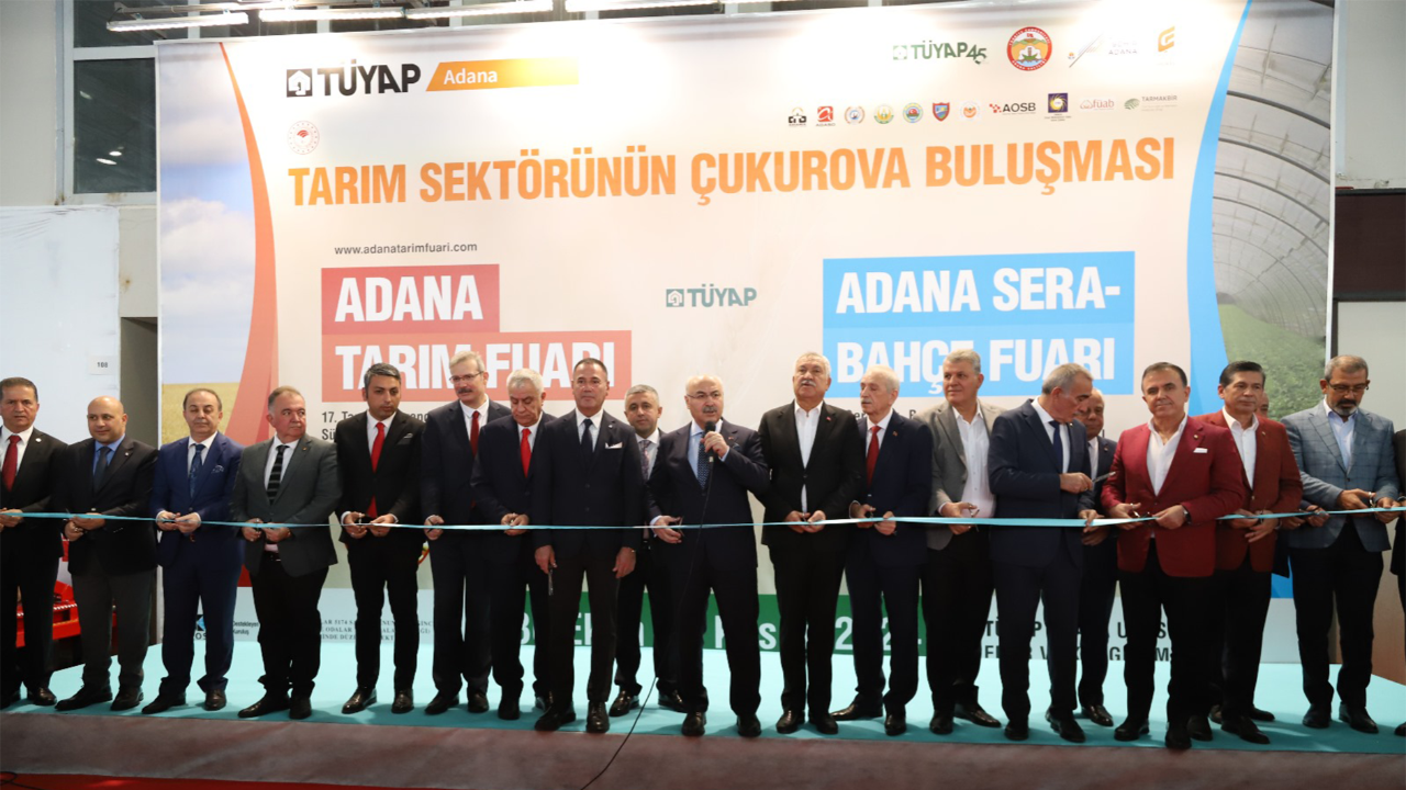Verimlilik ve yeniliğin buluşma noktası! 17. Adana Tarım Sera & Bahçe Fuarı kapılarını açtı