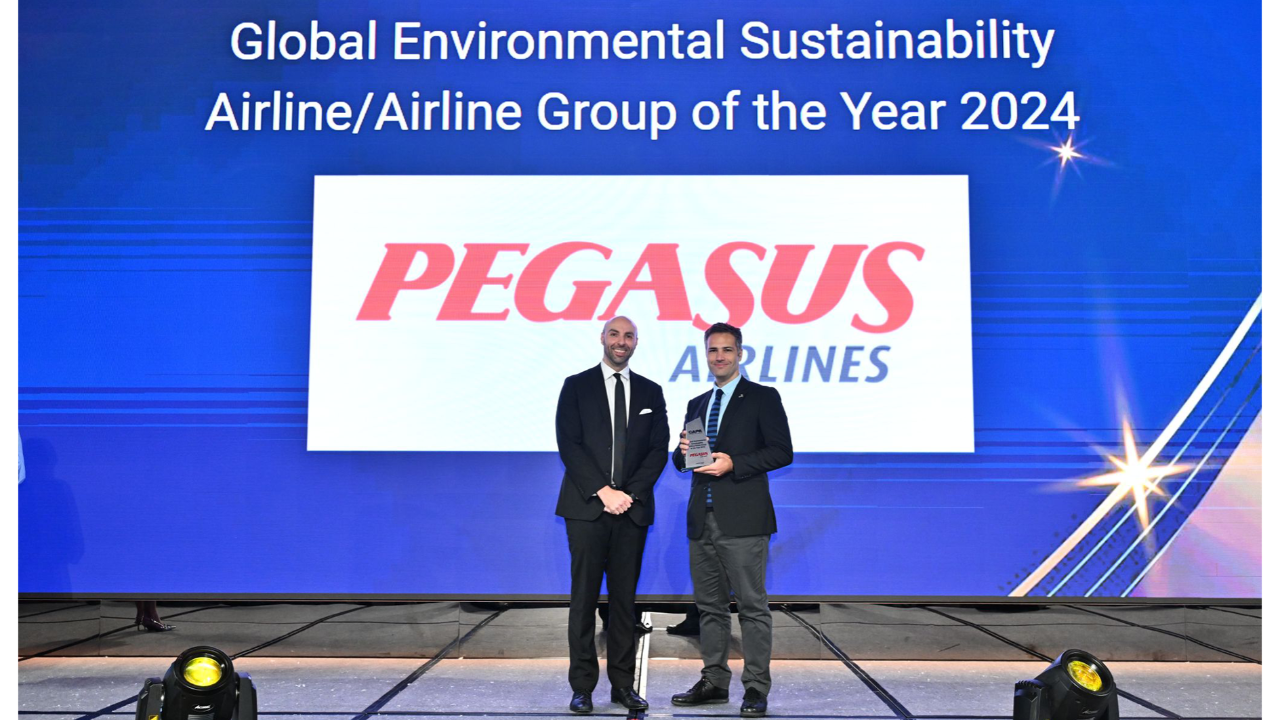 Pegasus, 2024 CAPA küresel çevresel sürdürülebilirlik yılın havayolu ödülünü aldı