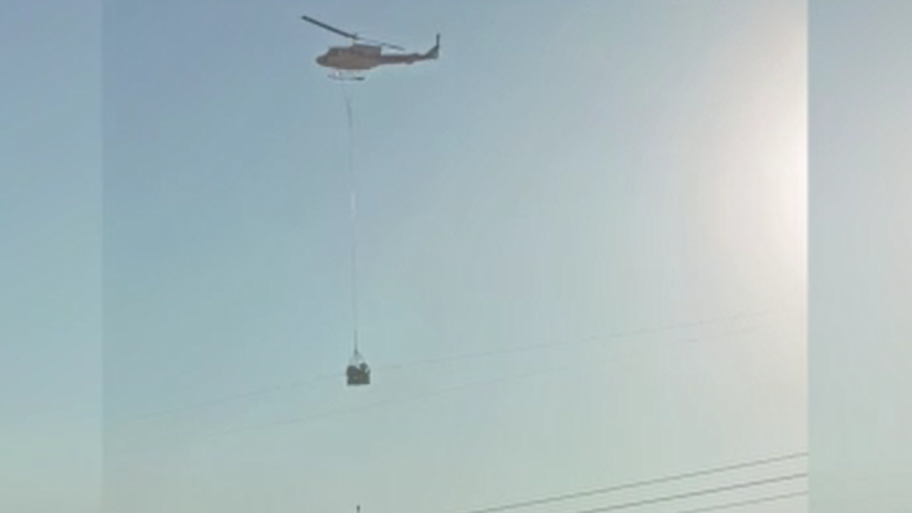 Şehrin üstünde asılı duran helikopter merak uyandırdı, gerçek sonradan anlaşıldı