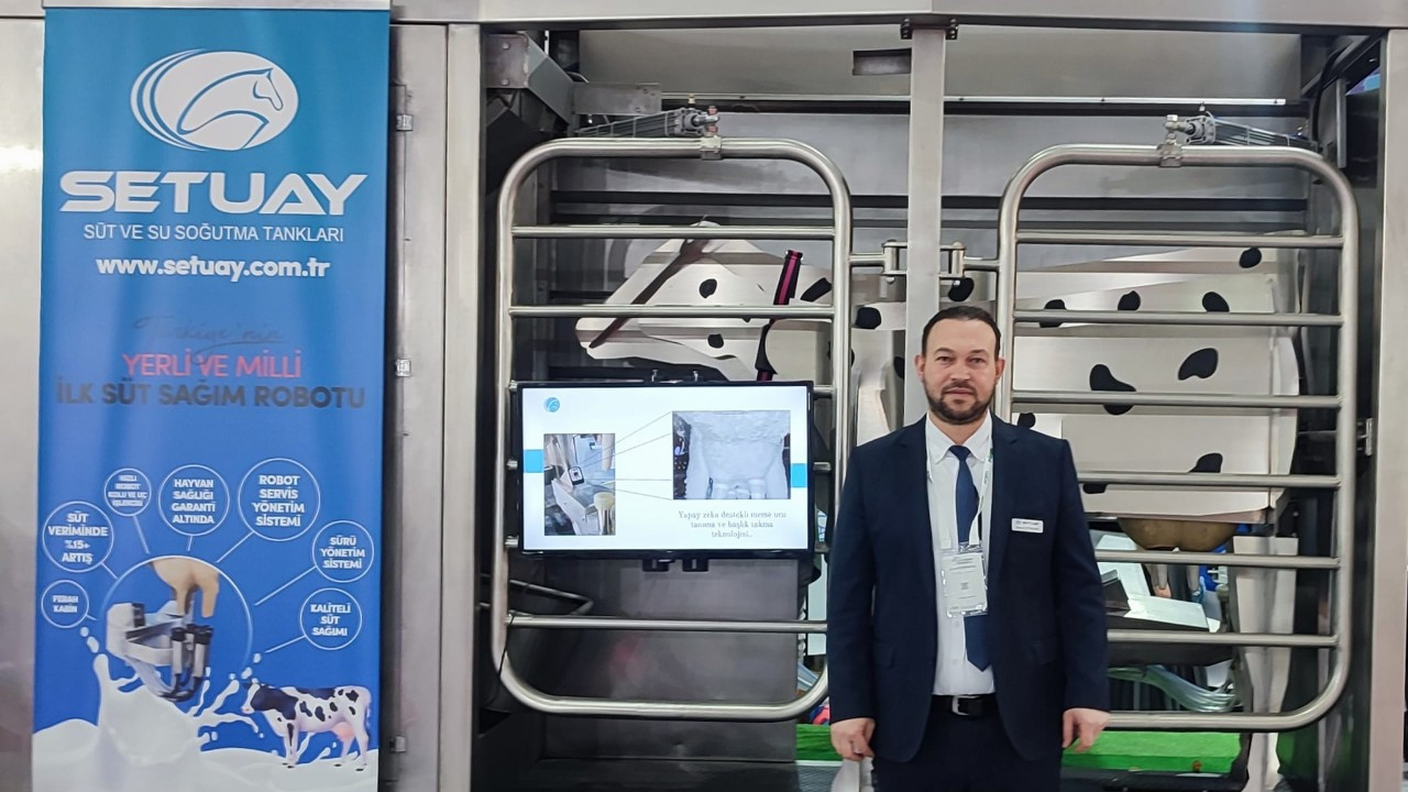 Setuay, Türkiye'nin ilk yerli süt sağım robotunu üretti