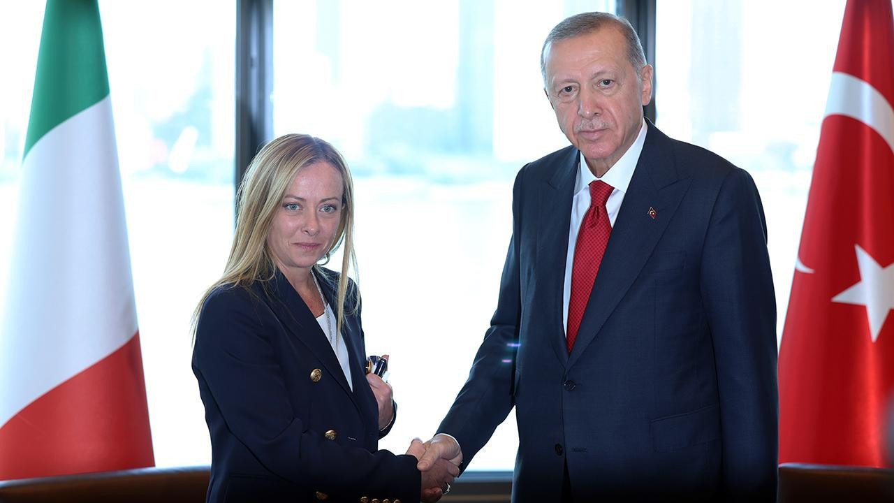 Cumhurbaşkanı Erdoğan ve İtalya Başbakanı Meloni arasında 'Suriye' görüşmesi