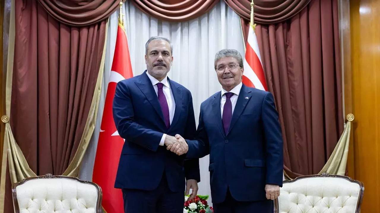 KKTC Başbakanı Üstel ve Bakan Fidan görüştü