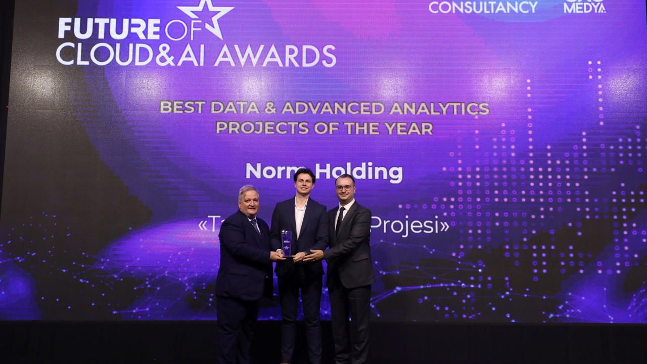 Norm Holding yapay zeka tabanlı dijital projesiyle ödül aldı