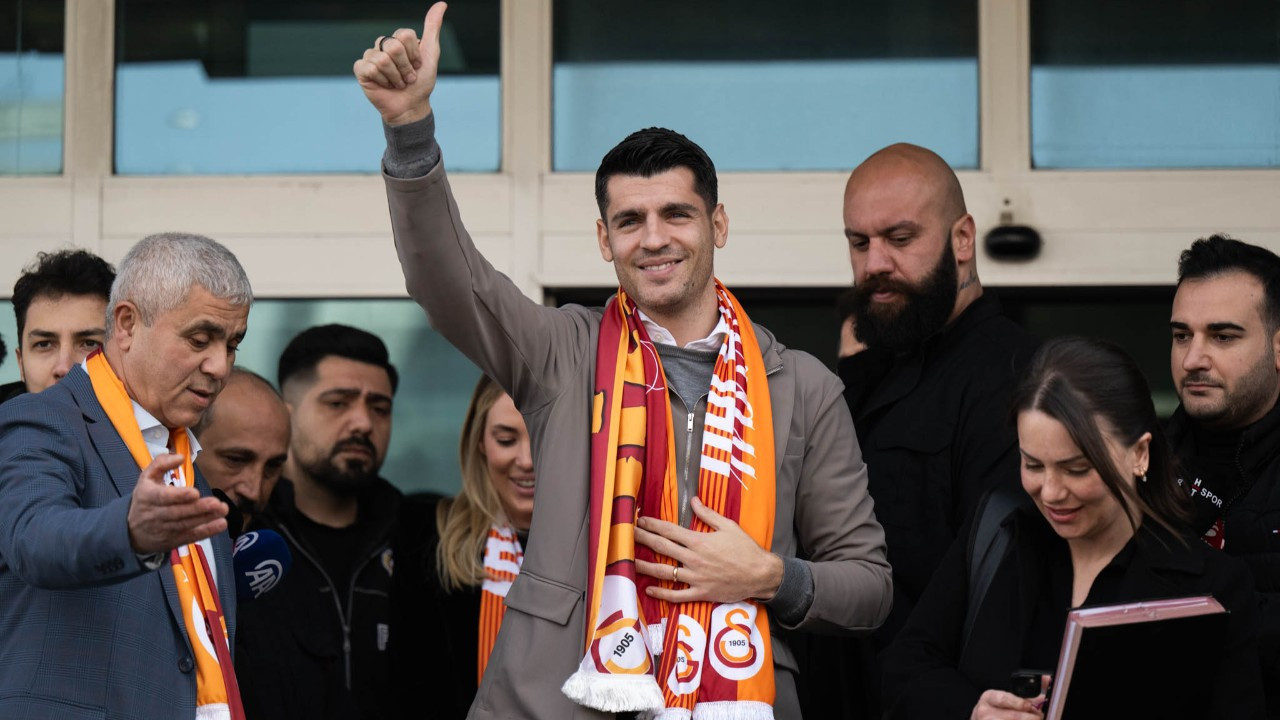 Alvaro Morata, Galatasaray için İstanbul'a geldi