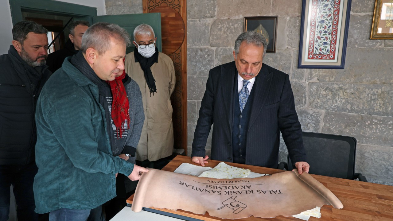 Kayseri’nin ilk Klasik Sanatlar Akademisi Talas'ta kuruluyor