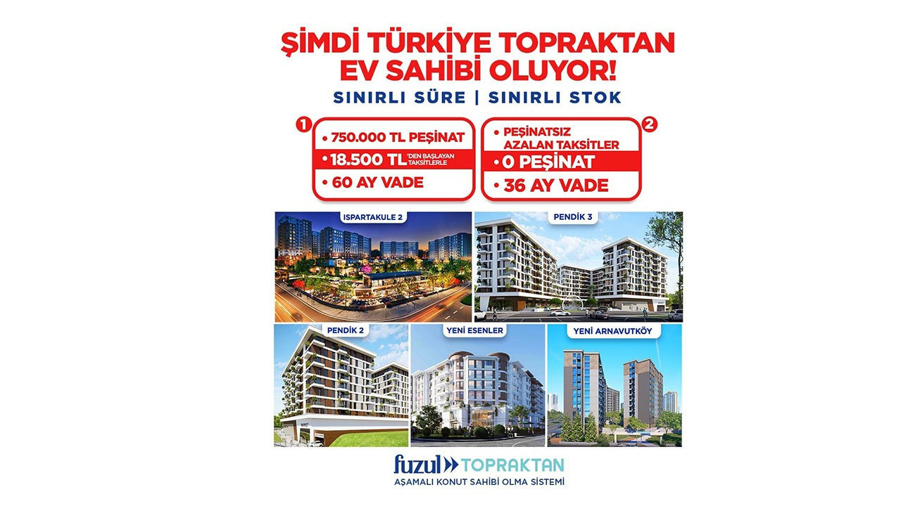 Fuzul Topraktan, dar ve orta gelirlilere yönelik iki yeni kampanya duyurdu