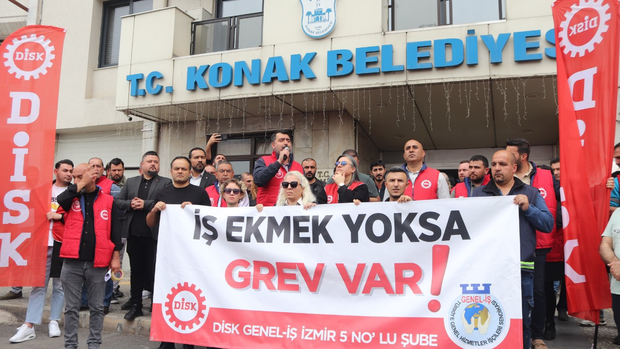 İzmir'de üç belediyeye grev kararı asıldı