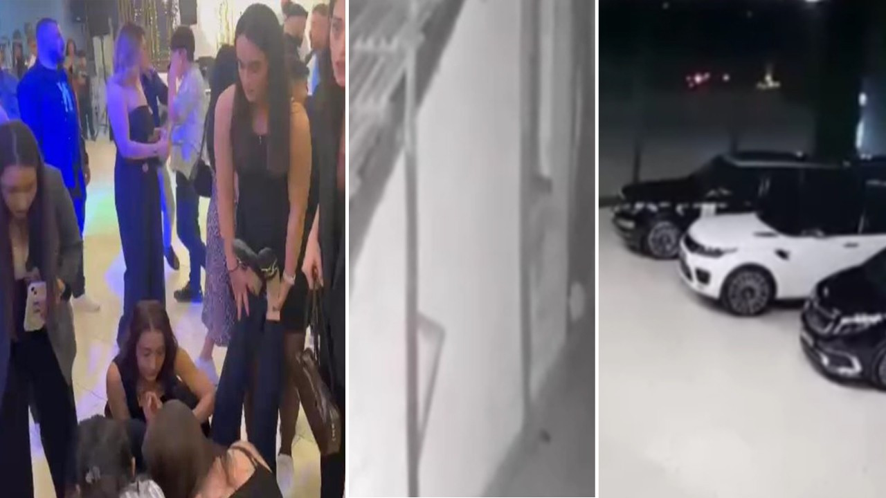 Elazığ 4,9'luk depremle işte böyle sallandı! Konserdeki kadın bayıldı