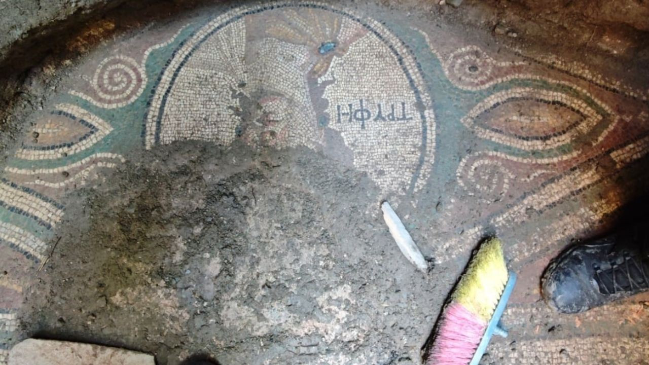 Kaçak kazıyla 2 bin yıllık roma mozaiği buldu! Sosyal medyada yakayı ele verdi