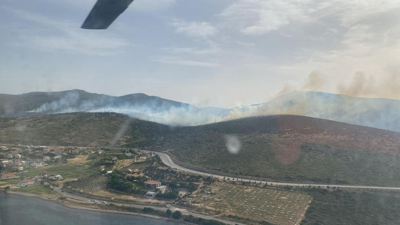 İzmir Urla’da yangın: Ekipler bölgeye sevk edildi