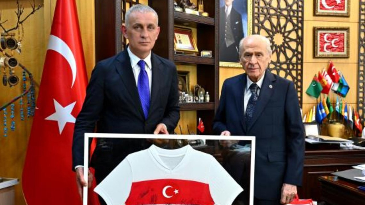 Bahçeli, TFF Başkanı Hacıosmanoğlu ile görüştü