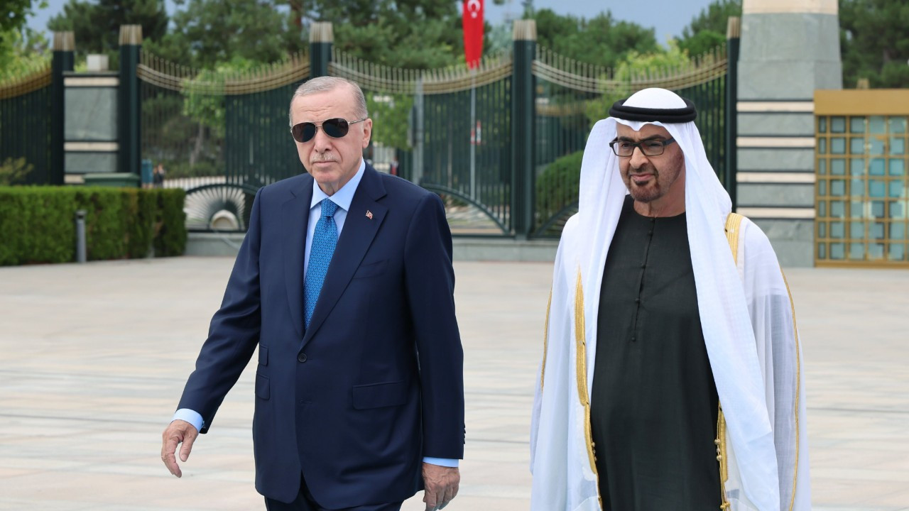 Birleşik Arap Emirlikleri Devlet Başkanı Ankara'da resmi törenle karşılandı