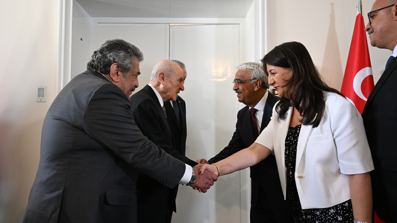 DEM Parti İmralı heyeti, Devlet Bahçeli'yi ziyaret etti