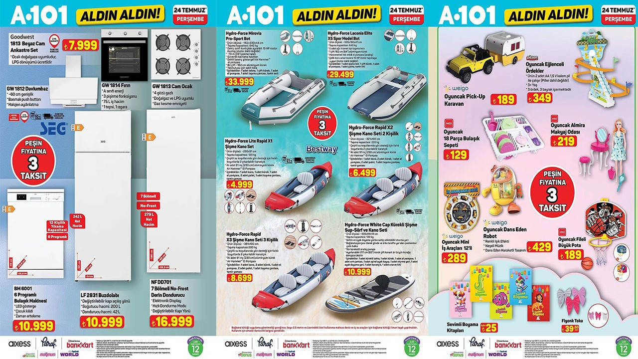 A101'e 24 Temmuz Perşembe günü Şişme Kano Seti geliyor (A101 24 TEMMUZ AKTÜEL ÜRÜNLER) A101'e 24 Temmuz Perşembe günü Şişme Kano Seti geliyor (A101 24 TEMMUZ AKTÜEL ÜRÜNLER)