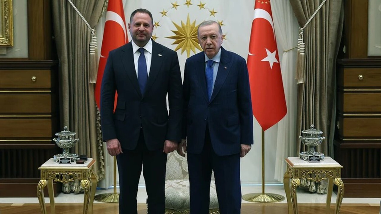 Erdoğan, Ukrayna Devlet Başkanlığı Ofisi Başkanı Andriy Yermak ile bir araya geldi
