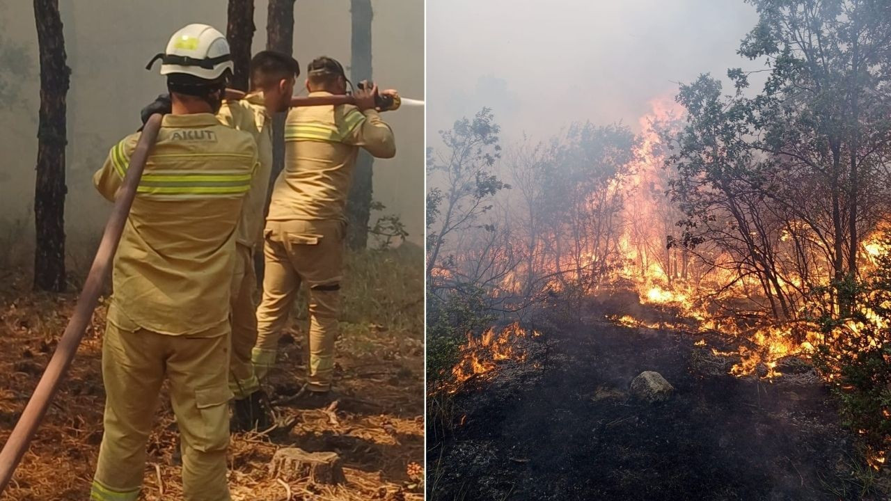 Yangında şehit olan ekibin son görüntüsü ortaya çıktı