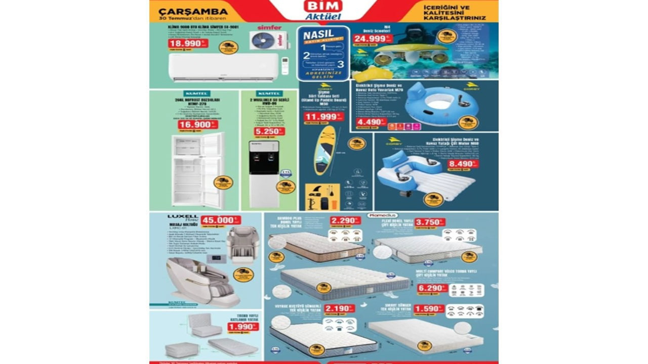 BİM'e 30 Temmuz Çarşamba günü Klima geliyor! (BİM 23 TEMMUZ AKTÜEL ÜRÜNLER KATALOĞU) BİM'e 30 Temmuz Çarşamba günü Klima geliyor! (BİM 23 TEMMUZ AKTÜEL ÜRÜNLER KATALOĞU)