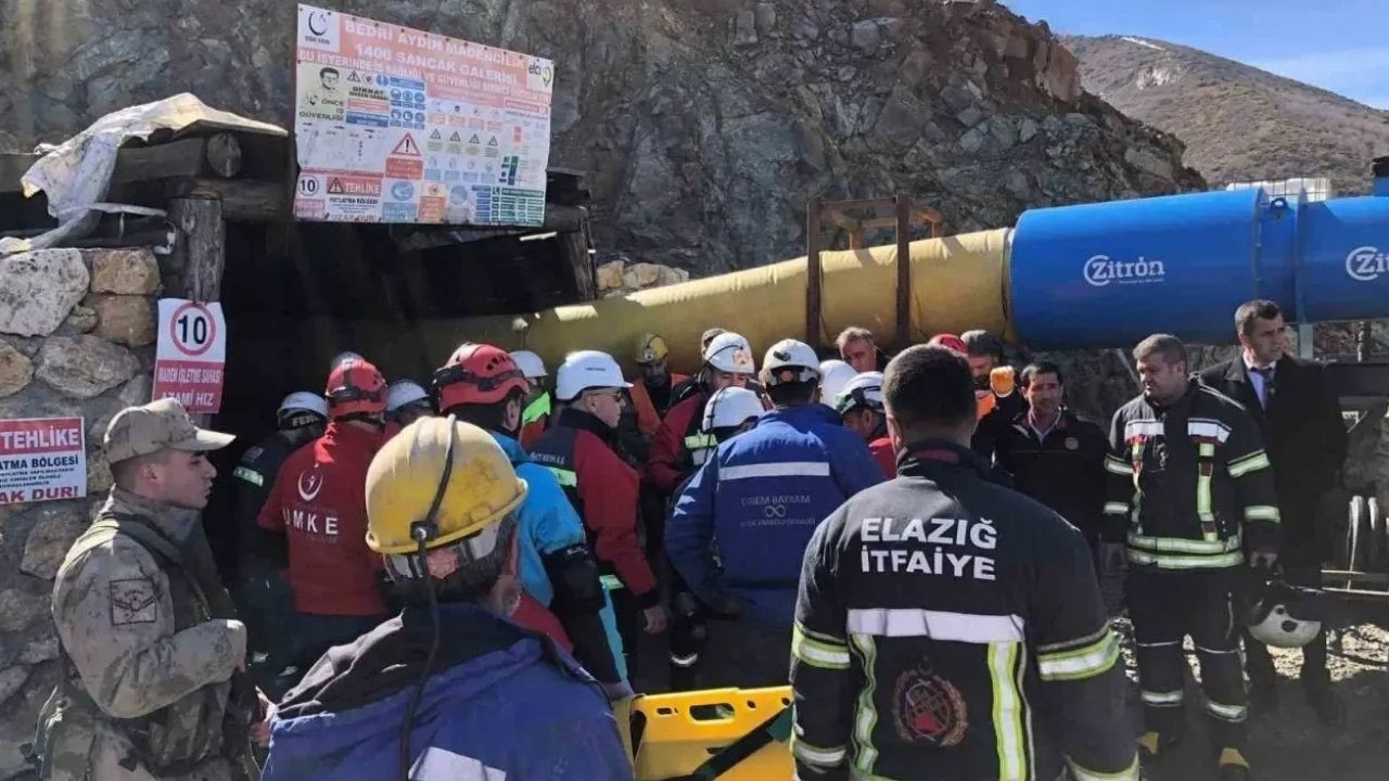 Elazığ'da maden ocağında göçük: 1 işçi göçük altında