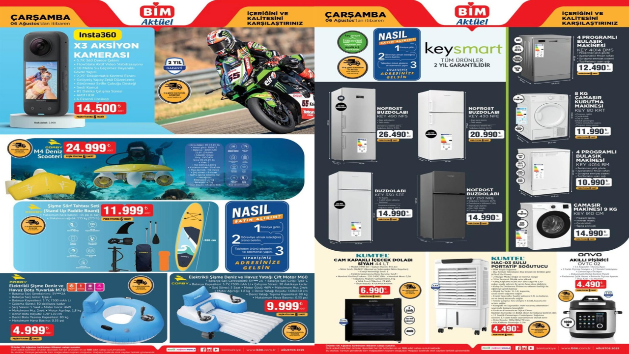 BİM markete Deniz Scooteri geliyor! BİM 06 Ağustos 2025 Çarşamba aktüel ürünler kataloğu! BİM markete Deniz Scooteri geliyor! BİM 06 Ağustos 2025 Çarşamba aktüel ürünler kataloğu!