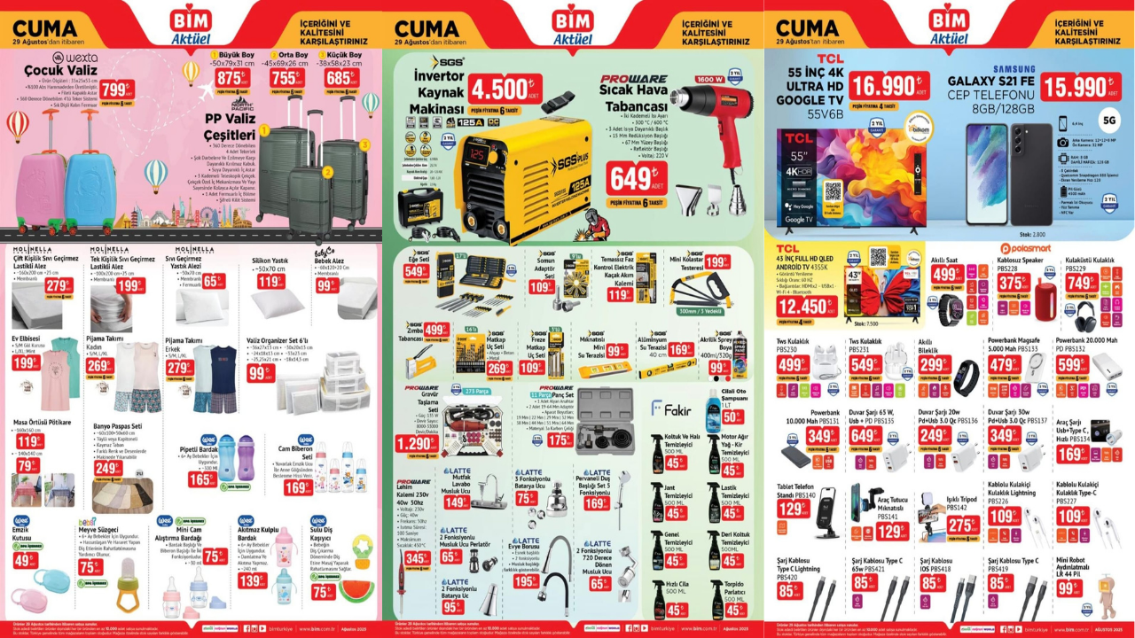 BİM markete Cuma günü Kaynak Makinası geliyor! BİM 29 Ağustos 2025 Cuma aktüel ürünler kataloğu!