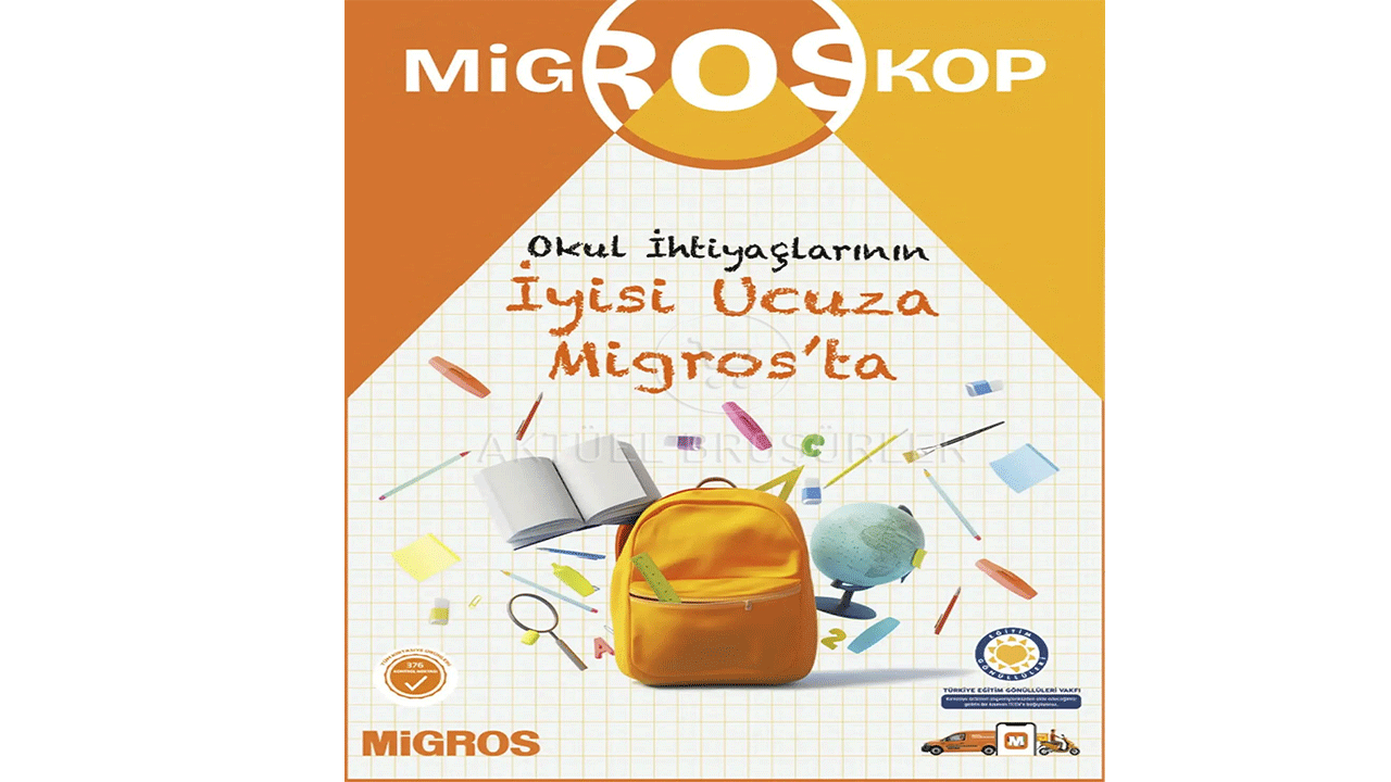 Migros’ta 10 Eylül’e kadar okul ürünlerinde kaçırılmayacak indirim fırsatları! Migros’ta 10 Eylül’e kadar okul ürünlerinde kaçırılmayacak indirim fırsatları!