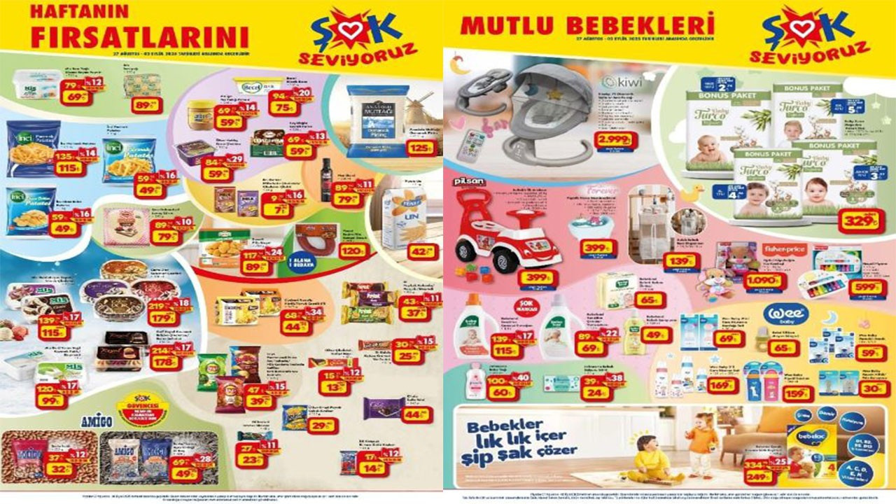 ŞOK, 27 Ağustos-2 Eylül 2025 Haftanın Fırsatları Kataloğu yayımlandı! Şok’a hangi ürünler geliyor? ŞOK, 27 Ağustos-2 Eylül 2025 Haftanın Fırsatları Kataloğu yayımlandı! Şok’a hangi ürünler geliyor?