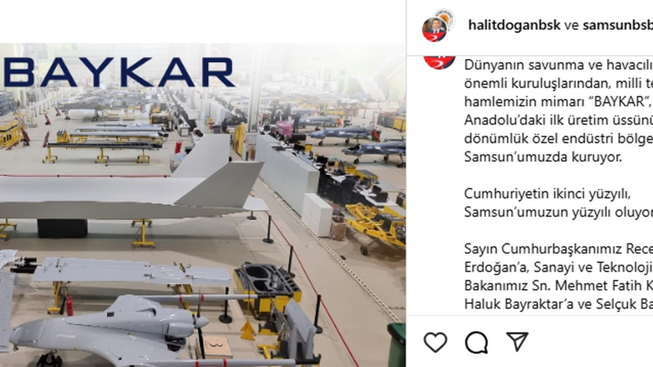 BAYKAR, Samsun’da yatırım yapacak BAYKAR, Samsun’da yatırım yapacak