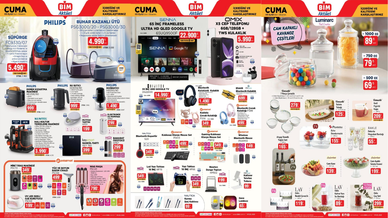 BİM market 05 Eylül 2025 Cuma aktüel ürünler kataloğu yayımlandı! BİM markete hangi ürünler geliyor? BİM market 05 Eylül 2025 Cuma aktüel ürünler kataloğu yayımlandı! BİM markete hangi ürünler geliyor?