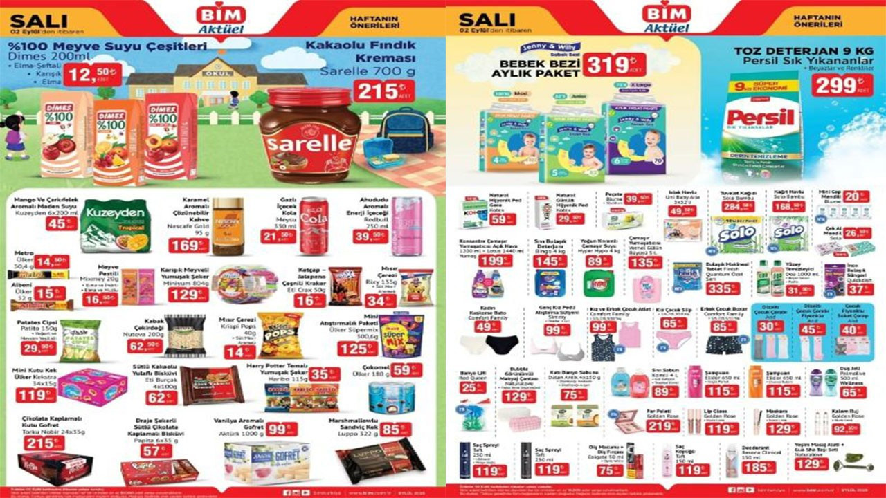 BİM 02 Eylül 2025 Salı indirim kataloğu yayımlandı! Bim’e hangi ürünler geliyor?