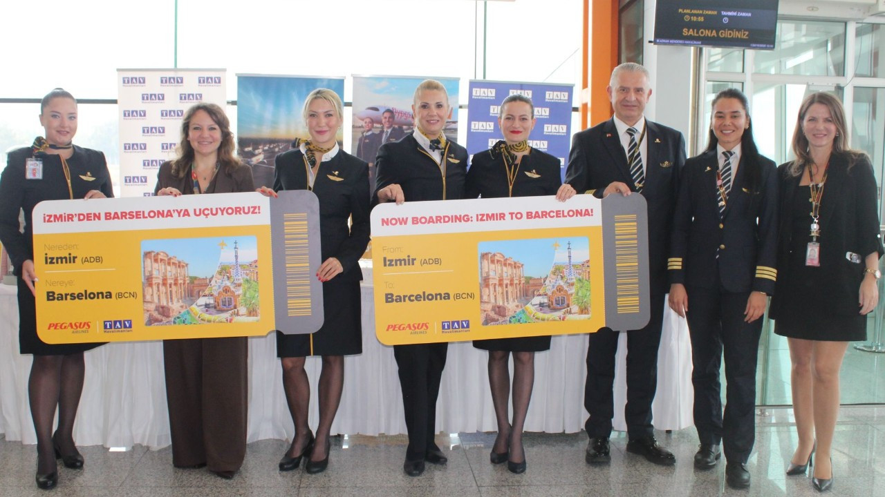 Pegasus, İzmir’den Barselona’ya direkt uçuş başlattı
