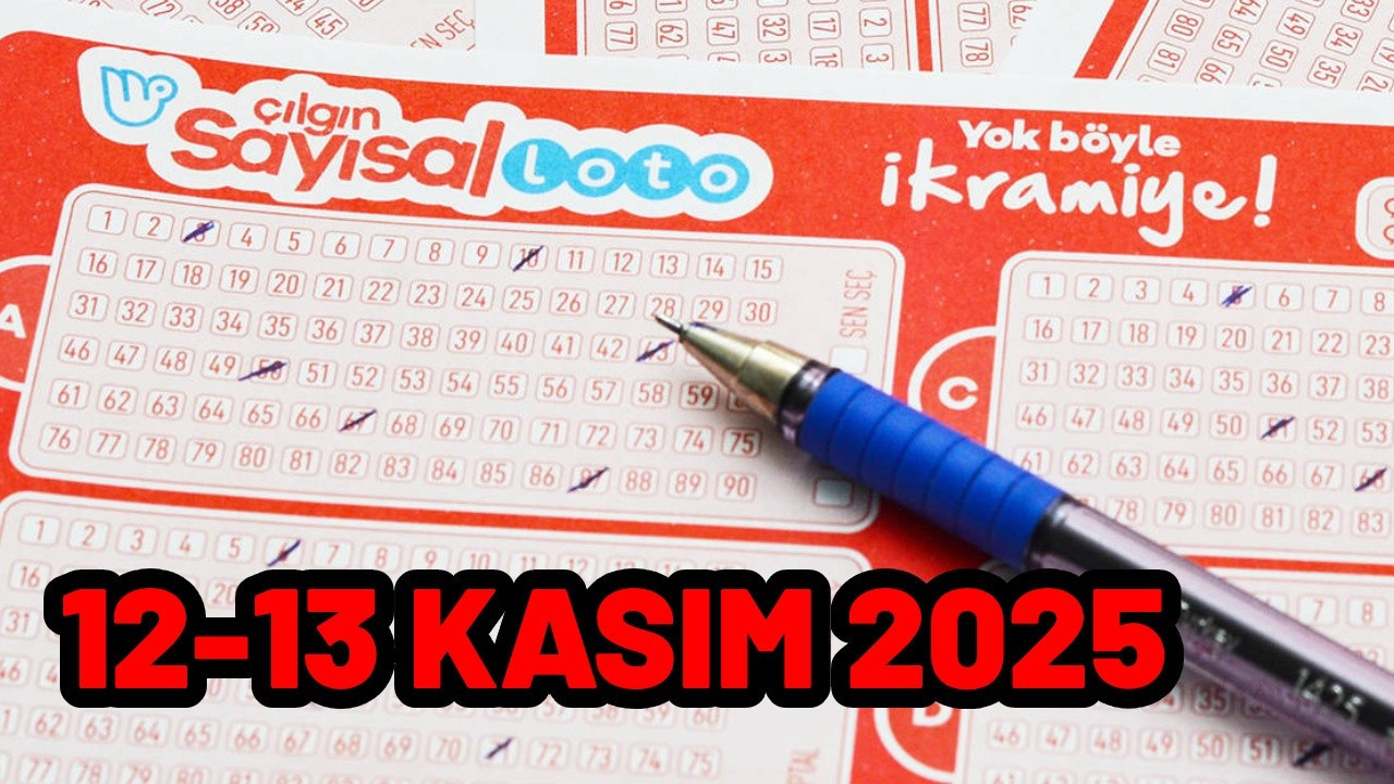 Çılgın Sayısal Loto çekiliş sonuçları (12 Kasım 2025)! Çılgın Sayısal Loto şansı rakamlar hangileri?