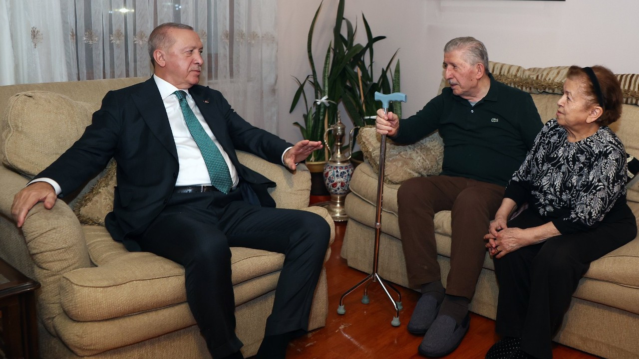 Erdoğan'dan Köksal Toptan'a ziyaret