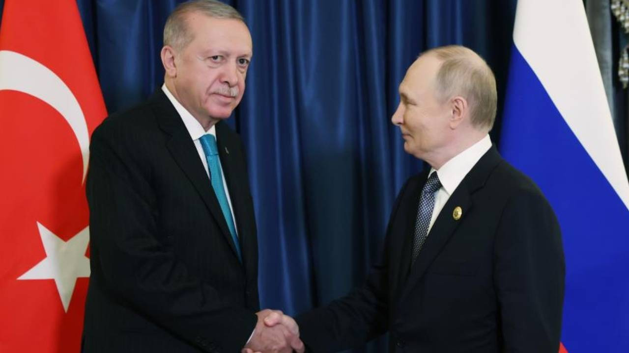 Cumhurbaşkanı Erdoğan, Rusya Federasyonu Devlet Başkanı Putin'le görüştü